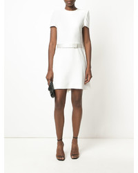 Белое шелковое платье от Alexander McQueen