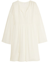 Белое шелковое платье от Chloé