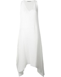Белое шелковое платье от Dusan