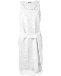Белое шелковое платье от Jil Sander