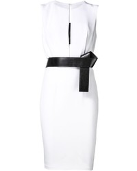 Белое шелковое платье от Kaufman Franco