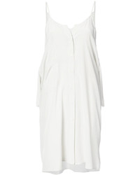 Белое шелковое платье от Maison Margiela