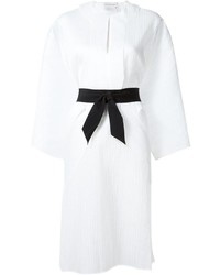 Белое шелковое платье от Maison Rabih Kayrouz