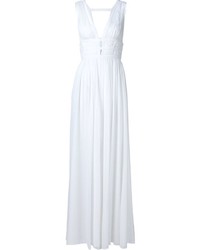 Белое шелковое платье от Nicole Miller