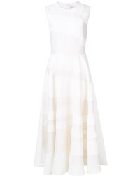 Белое шелковое платье от Roksanda