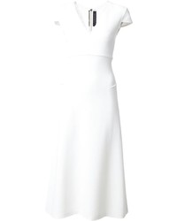Белое шелковое платье от Roland Mouret