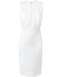Белое шелковое платье от Victoria Beckham