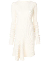 Белое шерстяное вязаное платье от Ports 1961