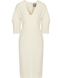 Белое шерстяное платье от Lela Rose
