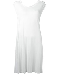 Белое шифоновое платье прямого кроя от Maison Martin Margiela