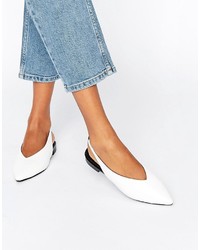 Белые балетки от Asos