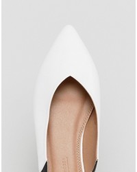 Белые балетки от Asos