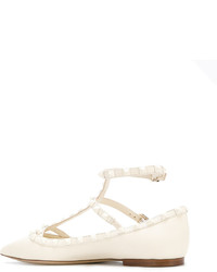 Белые балетки от Valentino