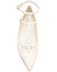 Белые балетки от Valentino