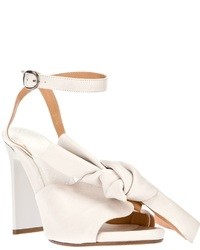 Белые босоножки на каблуке от Maison Martin Margiela