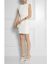 Белые босоножки на каблуке от Saint Laurent