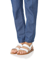 Женские белые босоножки от K. Jacques