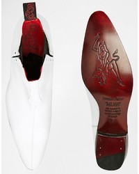 Мужские белые ботинки челси от Jeffery West