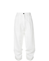 Женские белые брюки-галифе от Ann Demeulemeester