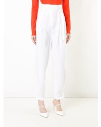 Женские белые брюки-галифе от Paule Ka