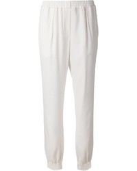 Женские белые брюки-галифе от Lanvin