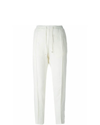 Женские белые брюки-галифе от Moncler