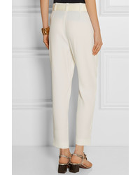 Женские белые брюки-галифе от Lanvin