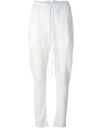 Женские белые брюки-галифе