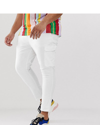 Белые брюки карго от ASOS DESIGN