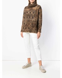 Женские белые брюки карго от Peserico