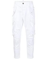 Белые брюки карго от DSQUARED2