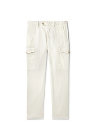Белые брюки карго от Thom Sweeney