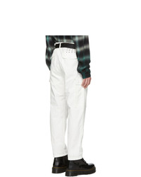 Белые брюки карго от Ksubi