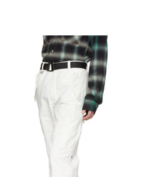 Белые брюки карго от Ksubi