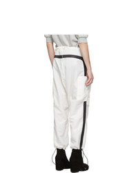 Белые брюки карго от Random Identities