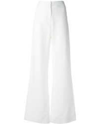 Белые брюки-клеш от Ann Demeulemeester