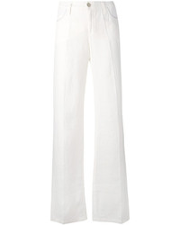 Белые брюки-клеш от Armani Jeans