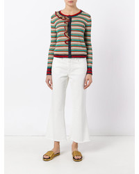 Белые брюки-клеш от Jucca