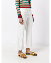 Белые брюки-клеш от Jucca