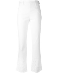 Белые брюки-клеш от Ermanno Scervino