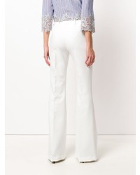 Белые брюки-клеш от Ermanno Scervino