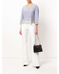 Белые брюки-клеш от Ermanno Scervino