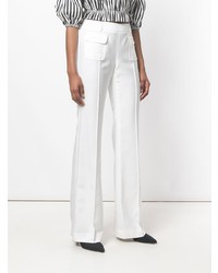 Белые брюки-клеш от Talbot Runhof