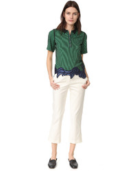 Белые брюки-клеш от 3.1 Phillip Lim