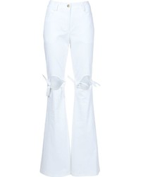 Белые брюки-клеш от Rosie Assoulin
