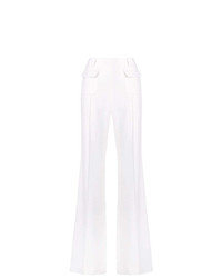 Белые брюки-клеш от Talbot Runhof