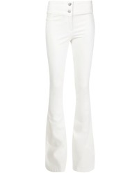 Белые брюки-клеш от Veronica Beard