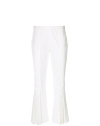 Белые брюки-кюлоты со складками от Marco De Vincenzo