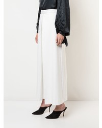 Белые брюки-кюлоты со складками от Rosetta Getty