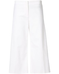 Белые брюки-кюлоты от Carolina Herrera